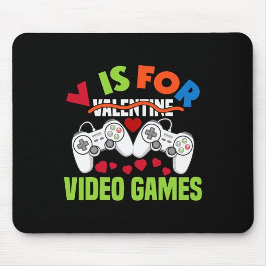 Vはビデオゲーム用おもしろいビデオゲーム愛好家Valent マウスパッド (正面)
