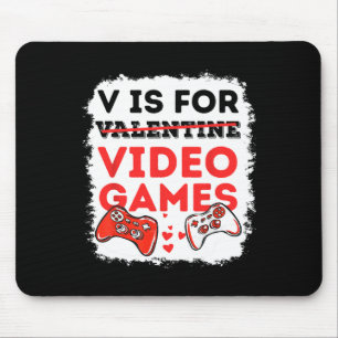Vはビデオゲーム用Valentine Gamer Valentines Da マウスパッド