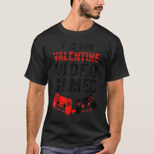Vはビデオゲーム用Valentines Day Happy Gamer Me Tシャツ