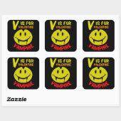 Vはヴァンパイアのバレンタインデーおもしろいンアイディア スクエアシール (シート)