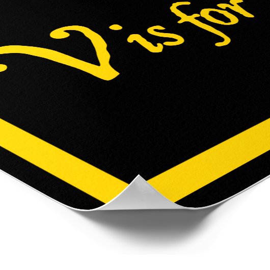 Vは任意のライサンダースポーナープリント ポスター (角)