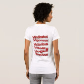 Vは何を意味しますか。 Tシャツ (裏面フル)