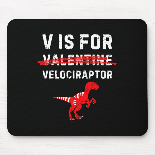 VはVelociraptor RaptorのおもしろいBoy Me用 マウスパッド (正面)