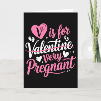 VはVery Pregnant かわいい妊婦 妊娠 カード