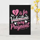 VはVery Pregnant かわいい妊婦 妊娠 カード (黄色い花)