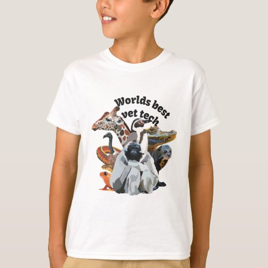 VはVet Tech (The World's 最高の Vet Tech)用 Tシャツ (正面)