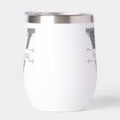 Vイニシャルパーソナライズされたシルバーモノグラムあなたの名前 (右面)