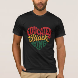vエデュケイティド ブラック キング | アフロ プライド 引用 | ブラック tシャツ
