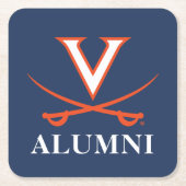 Vサベルアルムニ スクエアペーパーコースター (正面)