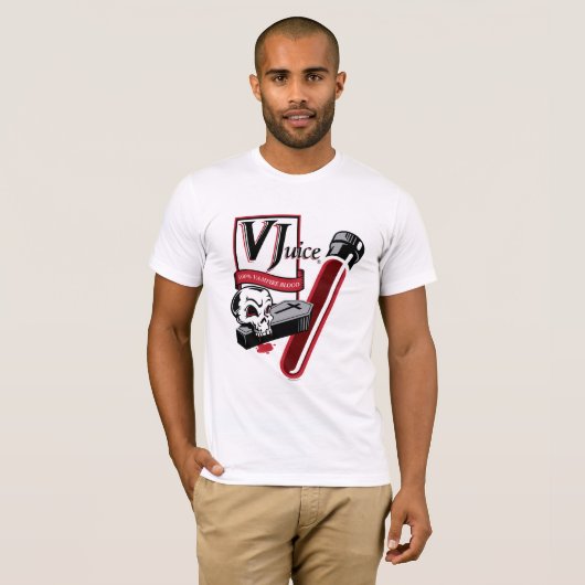 Vジュースの本当の血のワイシャツ Tシャツ (正面フル)