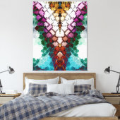 Vスタック角錐 キャンバスプリント (インサイチュ (寝室))