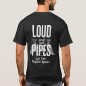 VツインラウドパイプTシャツ Tシャツ (裏面)