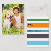 Vデー教室バレンタインのハッピーフォトカード ノートカード (正面/裏面)