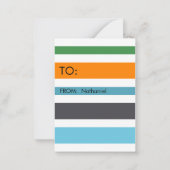 Vデー教室バレンタインのハッピーフォトカード ノートカード (裏面)