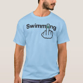 Vネックのスイミングフリップ Tシャツ (正面)
