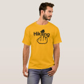 Vネックのハイキングフリップ Tシャツ (正面フル)