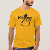 Vネックのハイキングフリップ Tシャツ (正面)