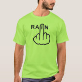 Vネックの雨の反転 Tシャツ (正面)