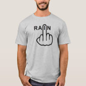 Vネックの雨の反転 Tシャツ (正面)