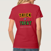 VネックTシャツ : HALLOWEENのお菓子 #6 Tシャツ (裏面)