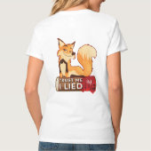 VネックTシャツ:Trust Me (白) Tシャツ (裏面)