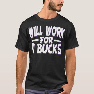 vバックスデザインゲーマーの若者に働おもしろいく tシャツ