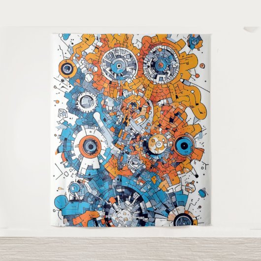 Vパルス2タペストリー タペストリー (正面)