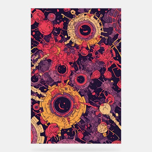 Vパルス6アクリル標識 アクリルサイン (正面)