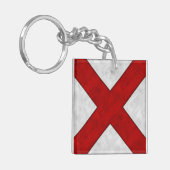 Vビクター水色航海の信号海上国旗 キーホルダー (正面左)