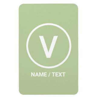 Vビーガンダイエットロゴナチュラルパーソナライズされた マグネット