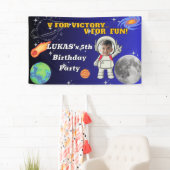  Vフォービクトリー Vフォーファン 宇宙飛行士の少年 誕生日  横断幕 (インサイチュ)