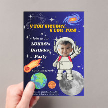  Vフォーヴィクトリー Vフォーエンジョイメント 宇宙飛行士の少年 誕生日 