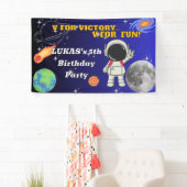 Vフォーヴィクトリー Vフォーエンターテイメント 宇宙飛行士の少年 誕生日 横断幕 (インサイチュ)