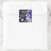  Vフォーヴィクトリー Vフォーファン 宇宙飛行士の少年 誕生日  スクエアシール (バッグ)