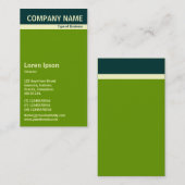 Vヘッダーバンド – ダークグリーン、クリーム、グリーン669900 名刺 (正面/裏面)