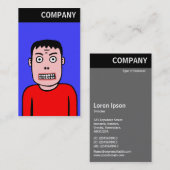 Vヘッダー – おもしろいキャラクター01 名刺 (正面/裏面)