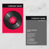 Vヘッダー – イメージ – LPレコード 名刺 (正面/裏面)