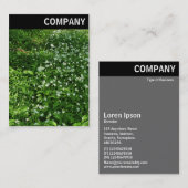 Vヘッダー – ウッドランド花 名刺 (正面/裏面)