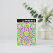 Vヘッダー – カラフル万華鏡のように千変万化するパターン02 名刺 (スタンド正面)