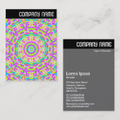 Vヘッダー – カラフル万華鏡のように千変万化するパターン03 名刺 (正面/裏面)