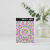 Vヘッダー – カラフル万華鏡のように千変万化するパターン03 名刺 (スタンド正面)