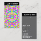 Vヘッダー – カラフル万華鏡のように千変万化するパターン03 名刺 (正面/裏面)