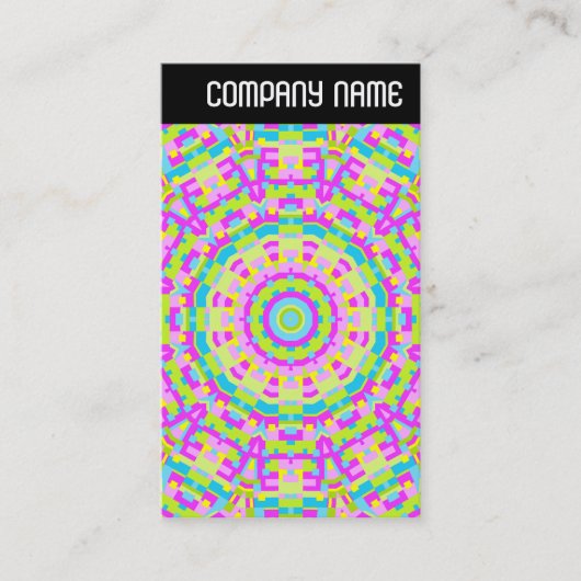 Vヘッダー – カラフル万華鏡のように千変万化するパターン03 名刺 (正面)