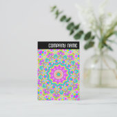 Vヘッダー – カラフル万華鏡のように千変万化するパターン04 名刺 (スタンド正面)