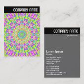 Vヘッダー – カラフル万華鏡のように千変万化するパターン05 名刺 (正面/裏面)