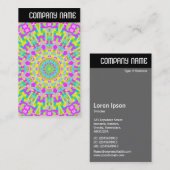 Vヘッダー – カラフル万華鏡のように千変万化するパターン05 名刺 (正面/裏面)