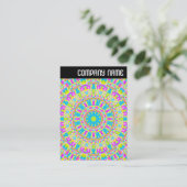 Vヘッダー – カラフル万華鏡のように千変万化するパターン06 名刺 (スタンド正面)