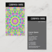 Vヘッダー – カラフル万華鏡のように千変万化するパターン07 名刺 (正面/裏面)