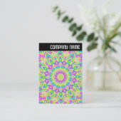 Vヘッダー – カラフル万華鏡のように千変万化するパターン07 名刺 (スタンド正面)