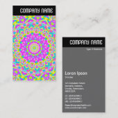 Vヘッダー – カラフル万華鏡のように千変万化するパターン08 名刺 (正面/裏面)